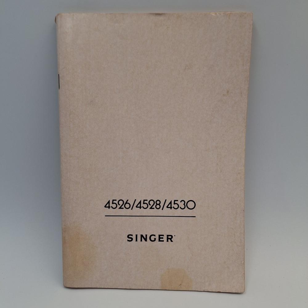 Vintage Singer Sewing Machine Instruction Manual 4526 4528 4530 User Guide Book